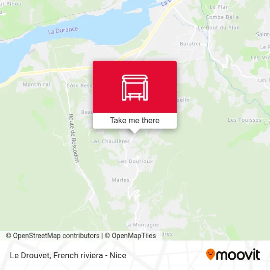 Le Drouvet map