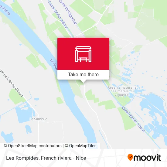 Les Rompides map