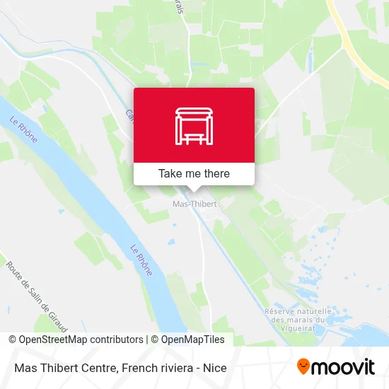 Mas Thibert Centre map