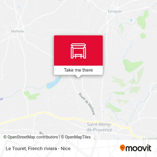 Le Touret map