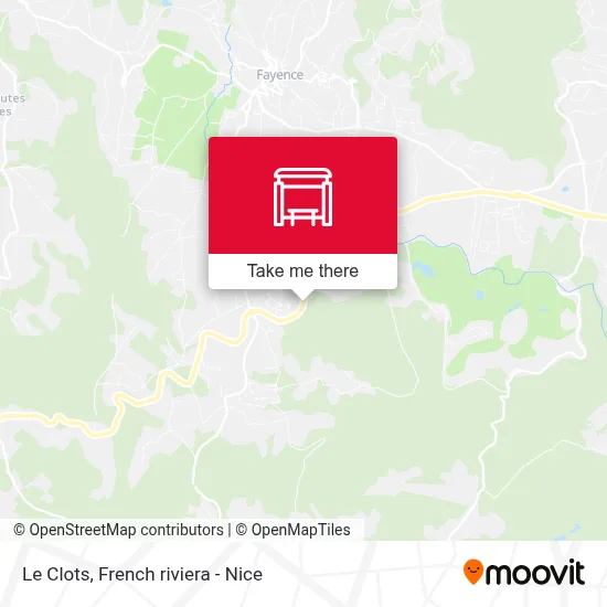 Mapa Le Clots