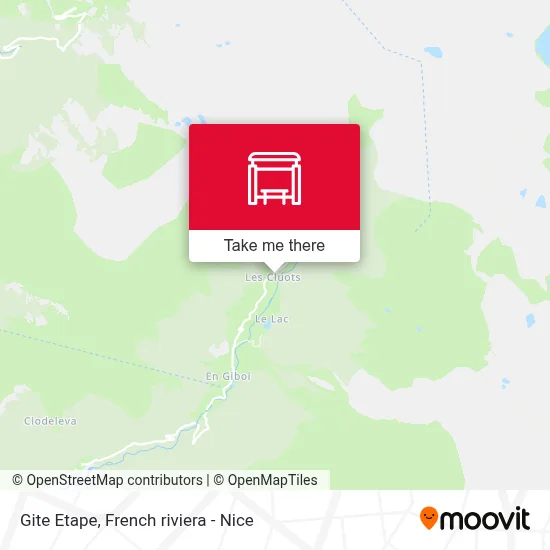 Gite Etape map