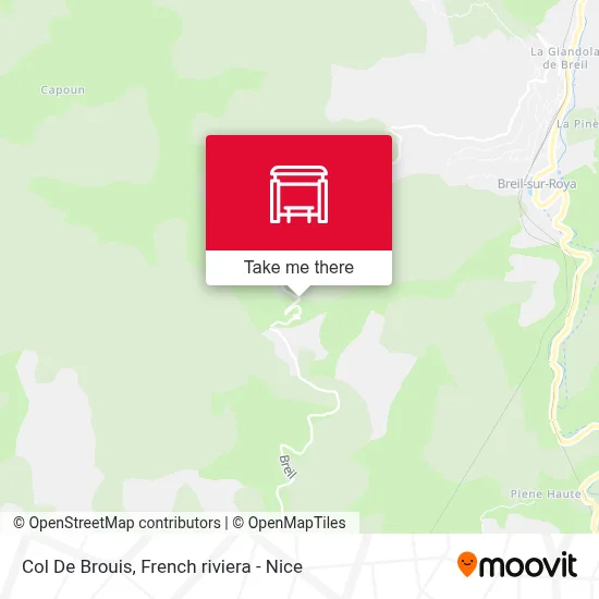 Col De Brouis map