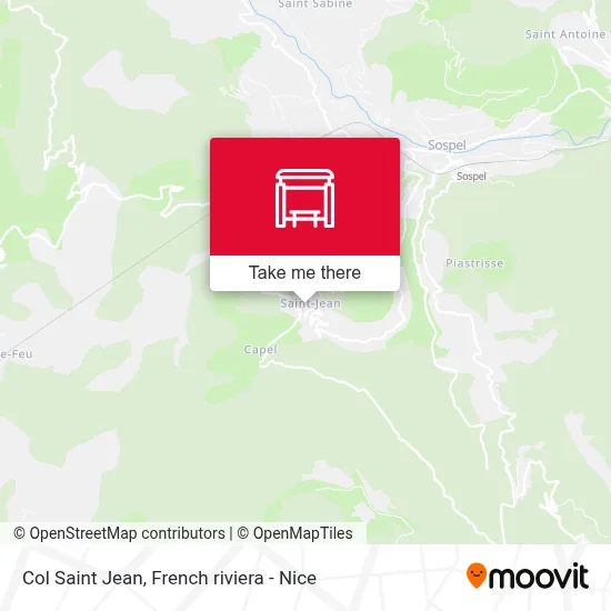 Col Saint Jean map