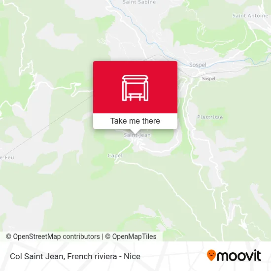 Col Saint Jean map