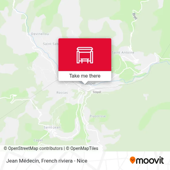 Jean Médecin map