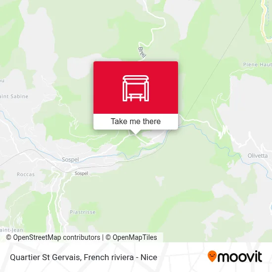 Quartier St Gervais map