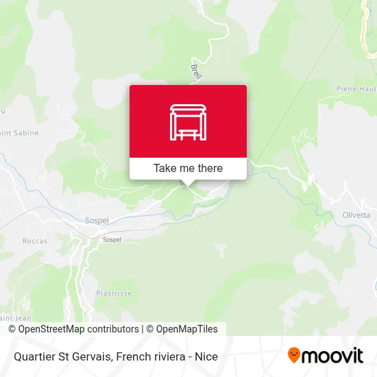 Quartier St Gervais map