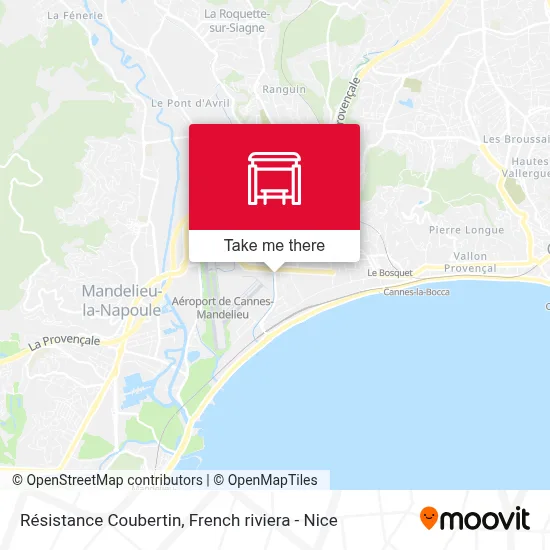 Résistance Coubertin map