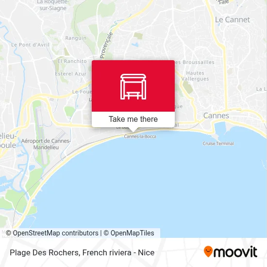Plage Des Rochers map