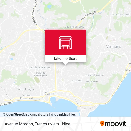 Avenue Morgon map