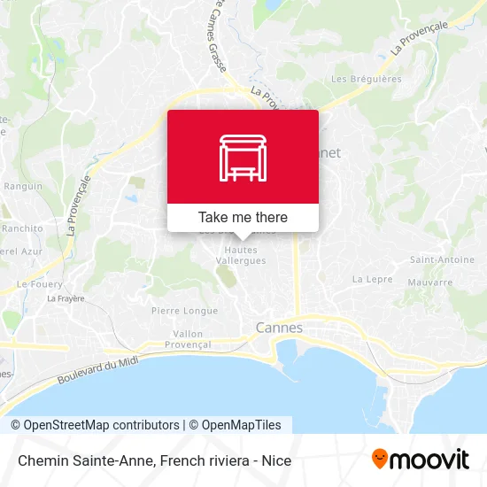 Chemin Sainte-Anne map