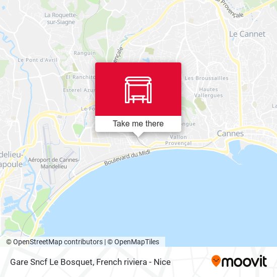 Gare Sncf Le Bosquet map