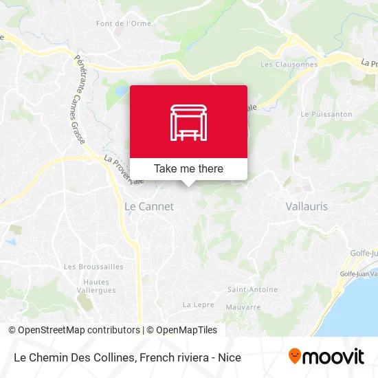 Le Chemin Des Collines map