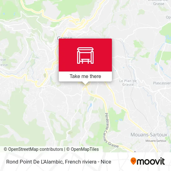 Mapa Rond Point De L'Alambic