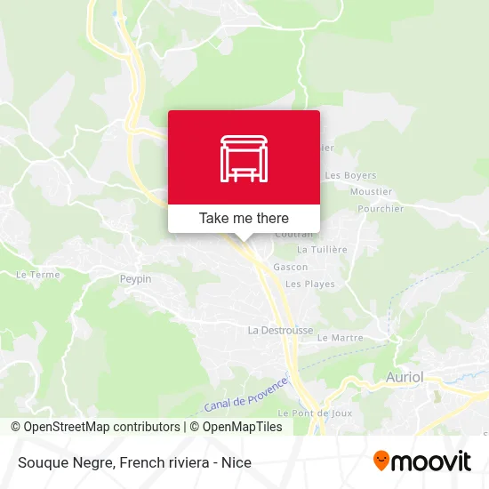 Souque Negre map
