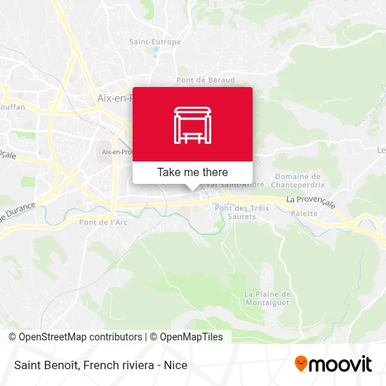 Saint Benoît map