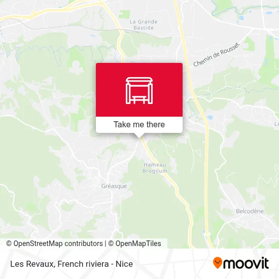 Les Revaux map