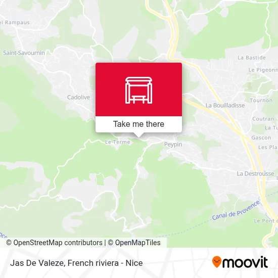 Jas De Valeze map