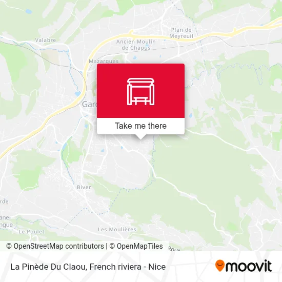 La Pinède Du Claou map