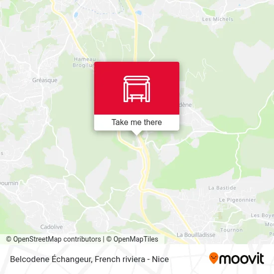 Belcodene Échangeur map