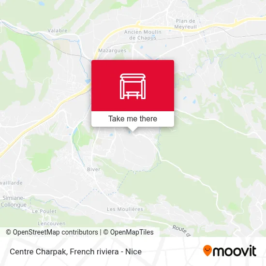 Mapa Centre Charpak