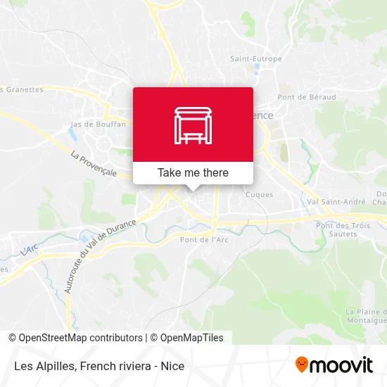 Les Alpilles map