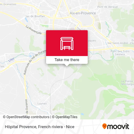 Hôpital Provence map