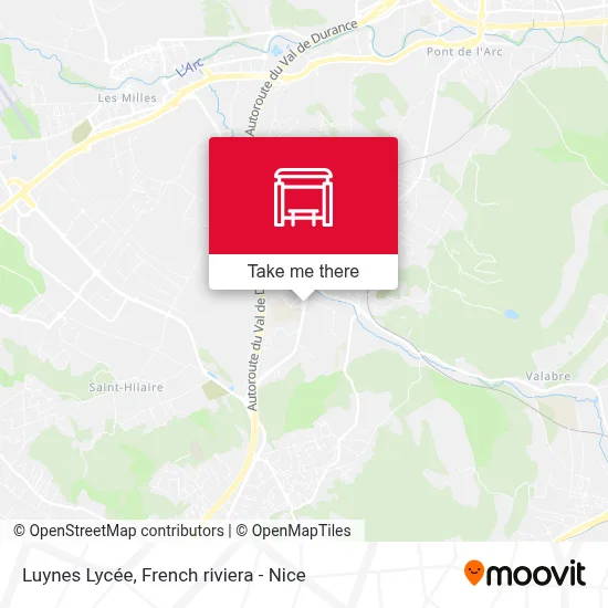 Luynes Lycée map