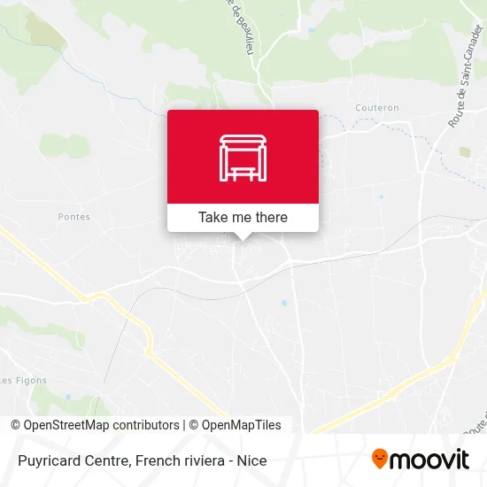 Puyricard Centre map