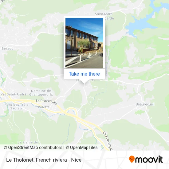 Le Tholonet map