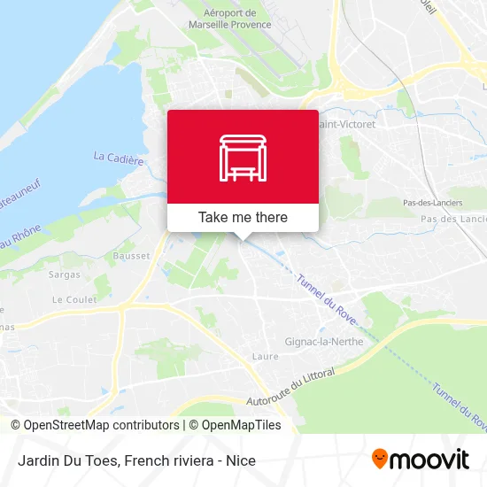 Jardin Du Toes map