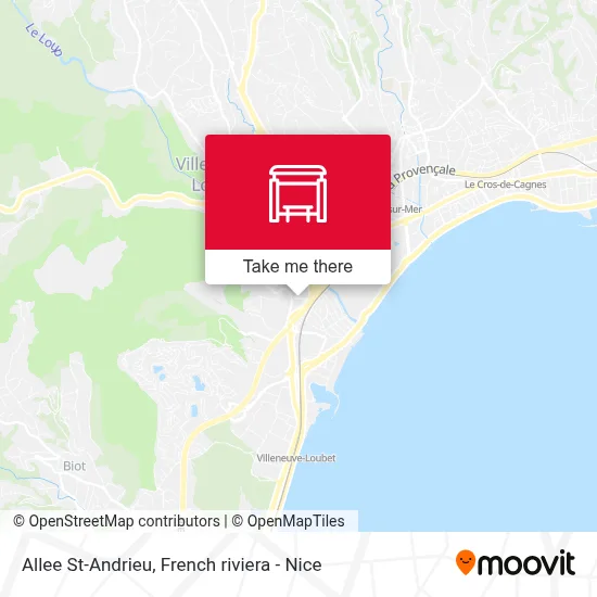 Allee St-Andrieu map