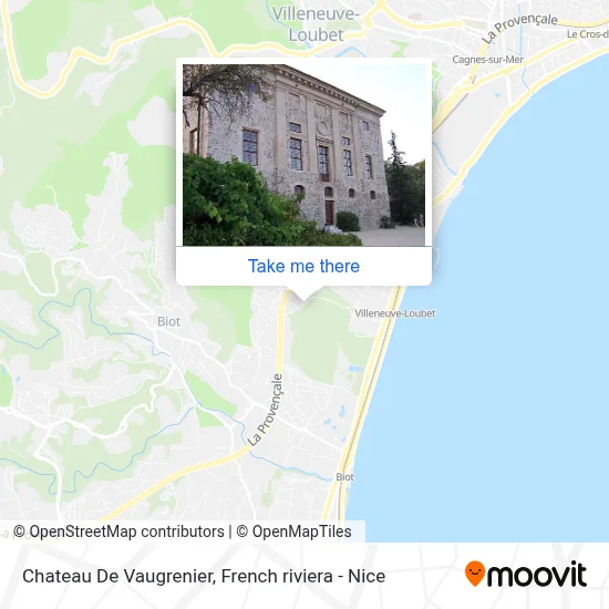 Chateau De Vaugrenier map