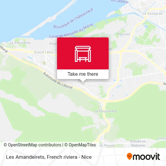 Les Amandeirets map