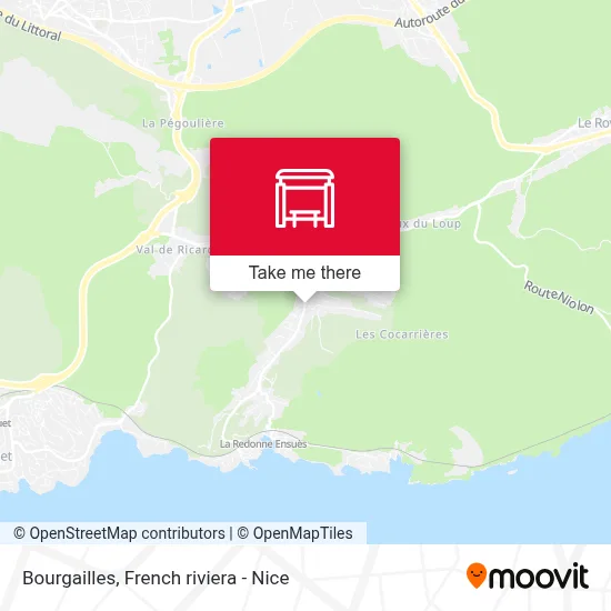Bourgailles map
