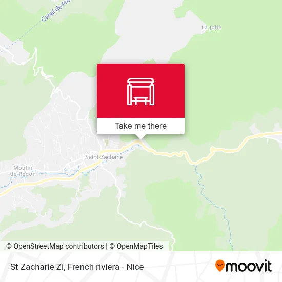 St Zacharie Zi map