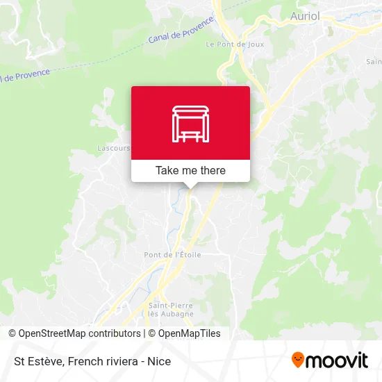 St Estève map