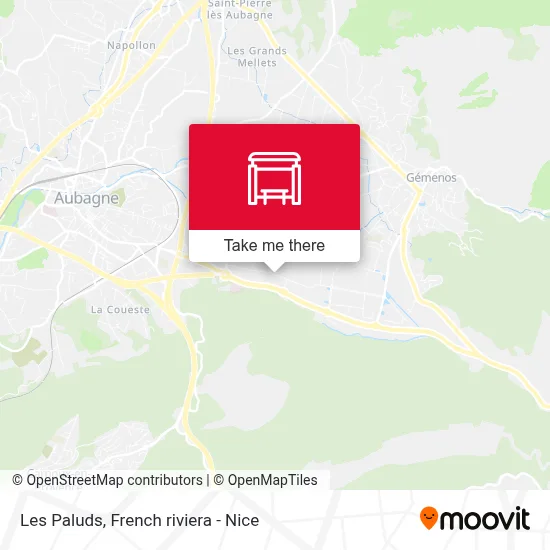 Les Paluds map