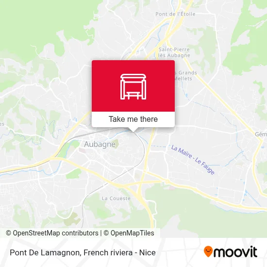 Pont De Lamagnon map