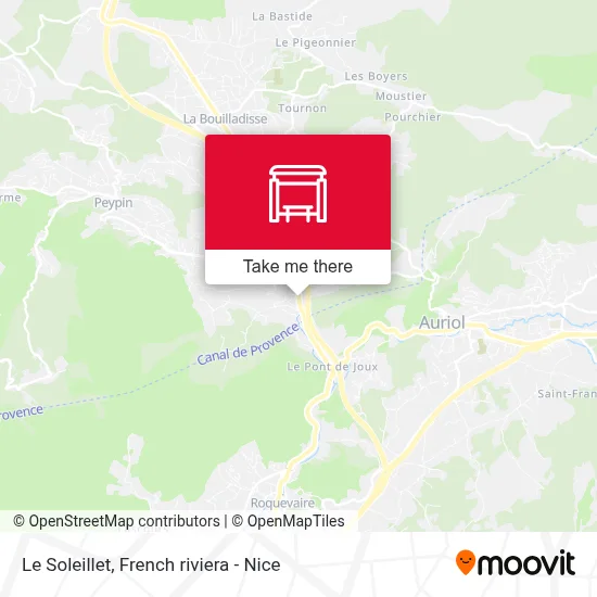 Le Soleillet map