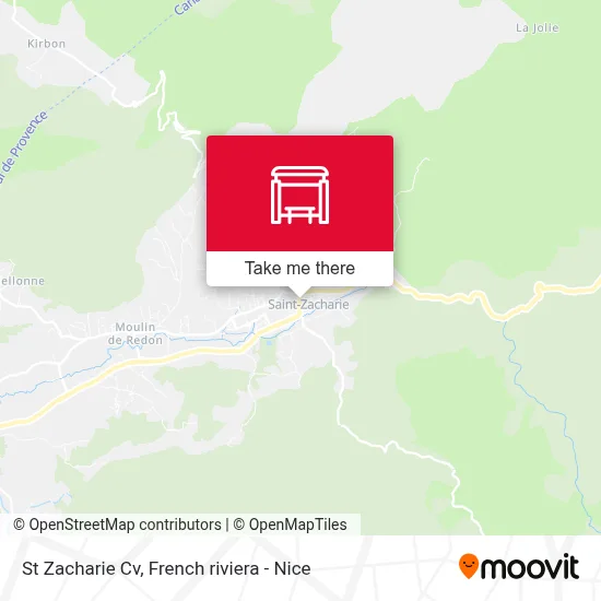 St Zacharie Cv map