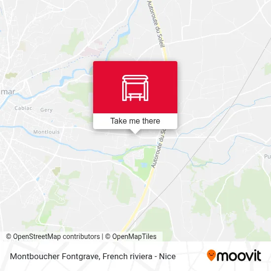 Montboucher Fontgrave map