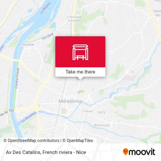 Av Des Catalins map