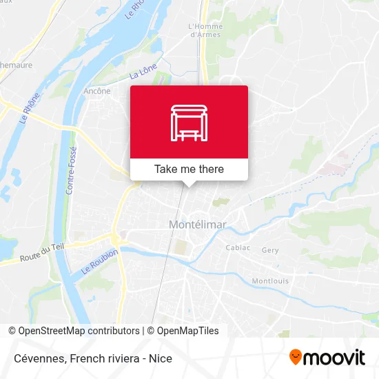 Cévennes map