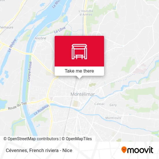 Cévennes map