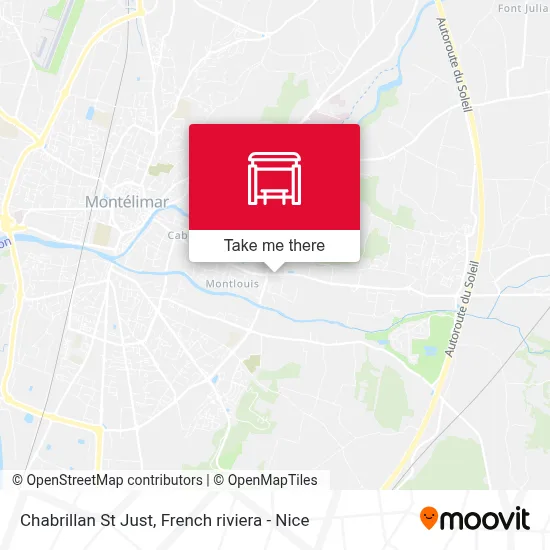 Chabrillan St Just map