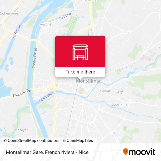 Montelimar Gare map