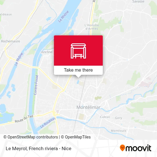 Le Meyrol map