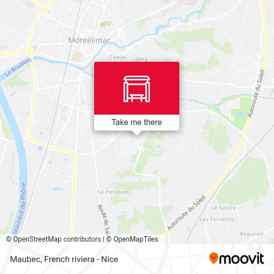 Maubec map